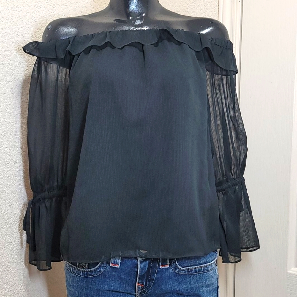 HALSTON Of The Shoulder Blouse